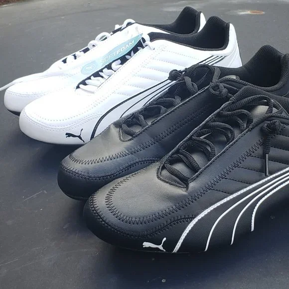 Puma | Shoes | Set Of Puma Ferrari Black White Shoes Size 15 